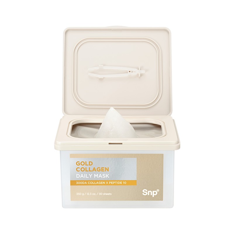 SNP Gold Collagen Mask 30 Sheets + Panthenol Sebum Soaking