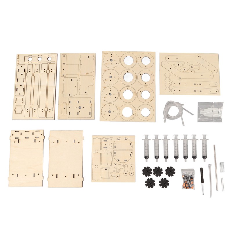 Wooden Hydraulic Excavator DIY Manual Detachable Educational Stimulation Hydraulic Excavator