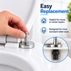 Stainless Steel Toilet Seat Bolt Replacement Kit, 2-Piece Top-Fix Hinge
