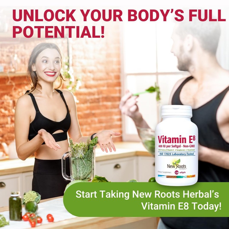 Vitamin E Supplement 400 IU Capsules Organic | All 8