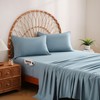 JSD Blue King Sheet Set with Side Pocket Corner Straps,