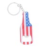 American Flag Beer Bottle Opener Keychain