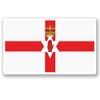 2 x 10cm/100mm Northern Ireland Flag Window Cling Sticker Car