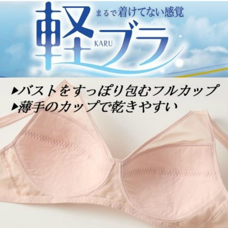 Gunze EB1229H Women's Wireless Bra, Lightweight Bra, Full Cup, New