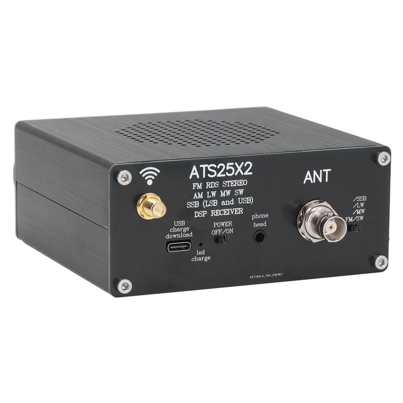Radio Receiver 108MHz 153‑30000KHz 2.4 Inch Touchscreen Portable Handheld FM