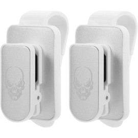 Cabilock 2 Piezas Soporte para Gafas de Sol de Coche Verano Porta Gafas Visera del Coche en Abs Blanco Organizador y Percha en Interior de Automóvil
