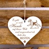 Sign Heart Saying Best Dog Airedale Terrier Decorative Wooden Sign