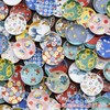 Stylish Kutani Ware Plate, Auspicious Bean Plate, Mt. Fuji Ceramic,