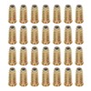 sourcing map 28 Pcs Threaded Inserts for Wood, Zinc Alloy