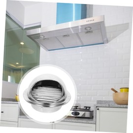 Operitacx Stainless Steel Outdoor Dryer Vent Cover Wall Mount Soffit Vent with Rain Cap and Screen Mesh for Kitchen Bathroom and Exhaust Systems Durable Easy Installation