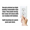 Larkmo Fake Electrical Outlet Sticker Decals, Prank Wall Outlet Joke,