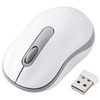 Elecom M-DY10DRSKWH Wireless Mouse, Silent, Antibacterial, 3 Buttons, Size S,