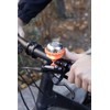 Kikkerland 2 in 1 Bike Bell & Light, Orange