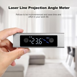 Digital Angle Finder, Rechargable Digital Angle Gauge, Wood Working Tools and Assecories, Cube Inclinometer with Backlight, Fast & Precise Multifunctional Measuring Device (Dual Laser)