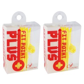 Ninedartout.us 2-Pack of Fit Point Plus Replacement Dart Tips - Yellow