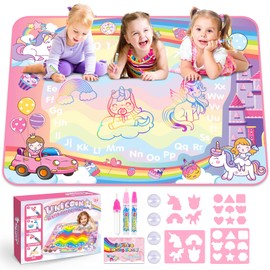 Unicorn Aqua Water Mat Doodle, Toy from 1 2 3 4 5 6 Years Girls Gift 1-6 Years Unicorn Toy Birthday Gift for Girls Children's Toy from 1 2 3 Years