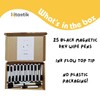 Kitastik 25 Dry Wipe Board Pens and Eraser Built-in White