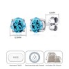 Philip Jones Sterling Silver March (Aquamarine) Birthstone Earrings Created with