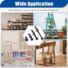 Taiss 20 Set Crib Screws M6x20mm/40mm/60mm/80mm Baby Bed Crib Screws