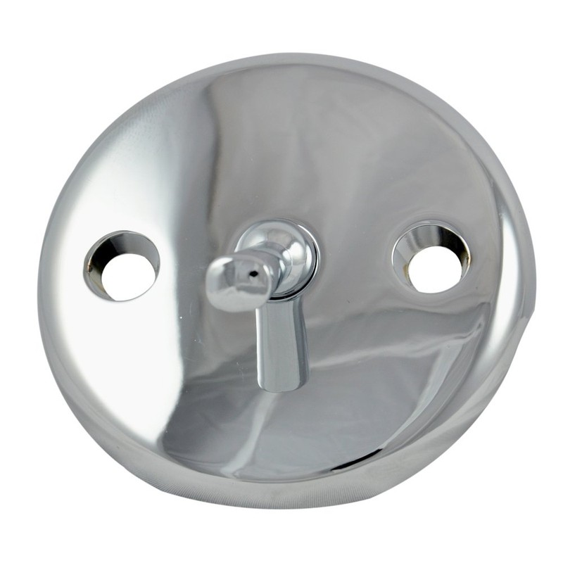 DANCO Bath Tub Overflow Plate with Trip Lever, Chrome, 1-Pack