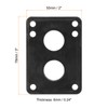 PATIKIL 1/4" Skateboard Riser Pads, 10 Pack PU 3x2 Skateboard