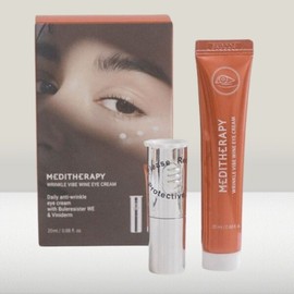 20ml Eye Cream 2 x Massage Tip Massager Wrinkle Vibe Wine Eye Cream 3300 Vibration Tip Meditherapy Eye Elasticity / 아이크림 20ml 2개 마사지팁 마사지기 링클바이브 와인아이크림 3300 진동팁 메디테라피 눈가 탄력
