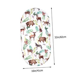 Kisangel 2 pcs Stretchy Bassinet Mattress Removable Cradle Mattress Cover Comfortable and Breathable Design for Newborns Easy to Change and Wash Fits Standard Cribs and Bassinets