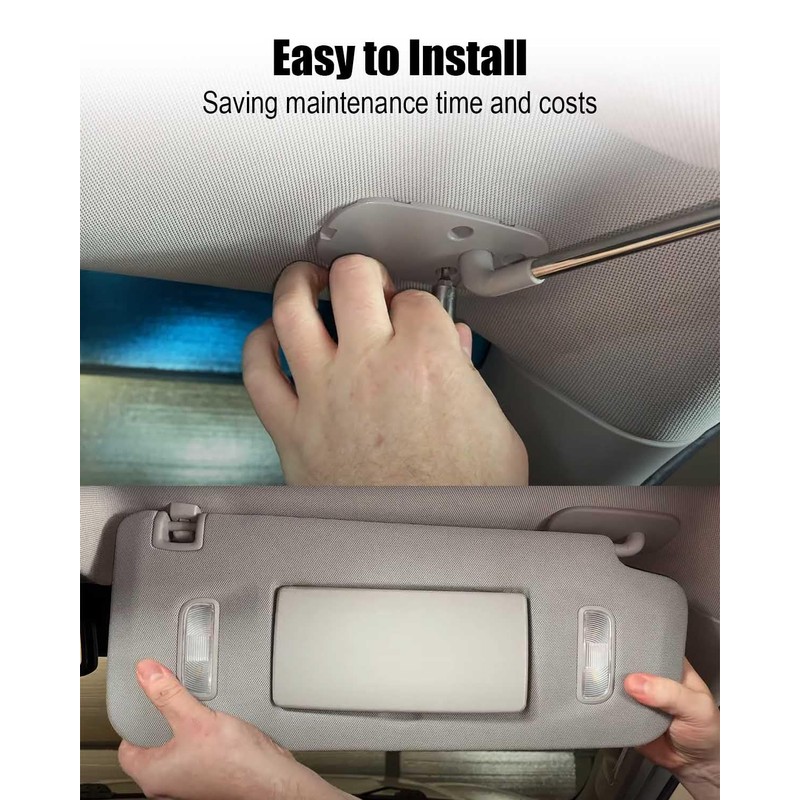 Driver Side Sun Visor with LED Light Fit for GMC