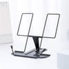Metal Book Stand, Reading Stand with Metal Handle, Adjustable Foldable