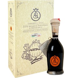 Traditional Balsamic Vinegar of Reggio Emilia PDO -12 years old "Lobster Seal", 3,5 oz. + glass tic