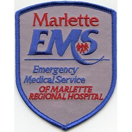Embroidered Patch - Patches for Women Man - Marlette Michigan MI Regional Hospital Emergency Medical Service EMS fire
