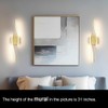Battery Operated Wall Sconce Set of 2, Gold USB Rechargeable