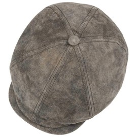 Stetson McCook Vintage Leather Cap Women/Men Brown 7 1/2-7 5/8