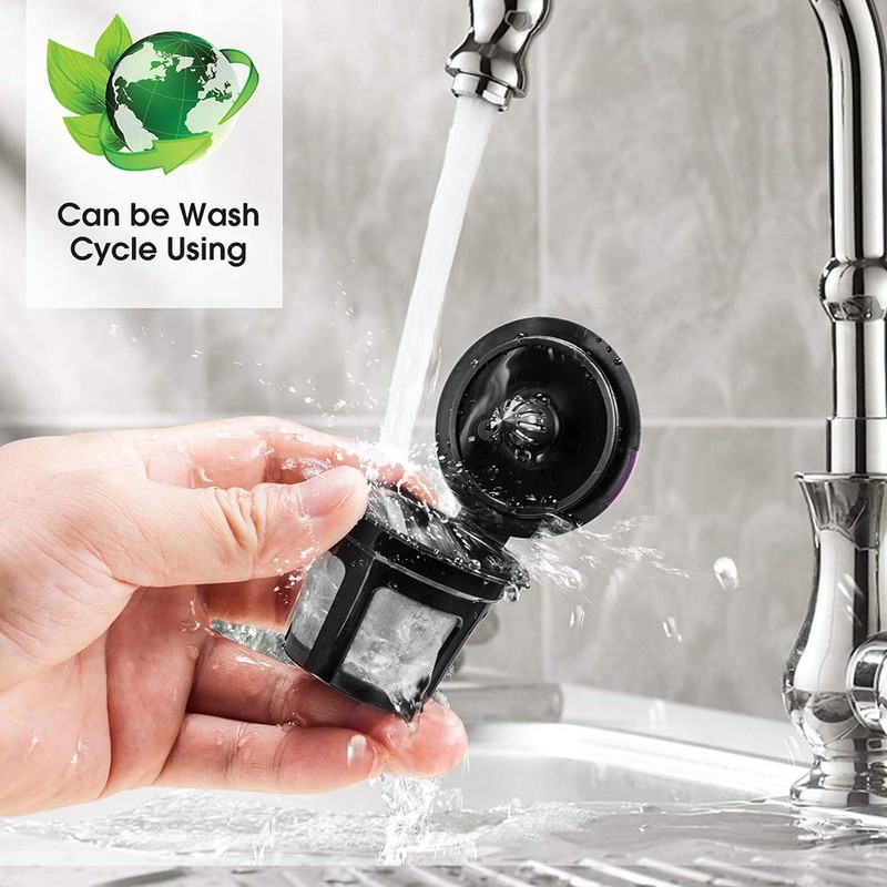 Reusable K Cups, Universal Fit Reusable Coffee Filters with Food