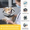 Inflatable Dog Cone Collar w/Pump - Medium + Dog Donut