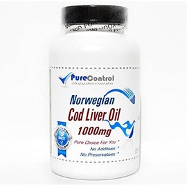 Norwegian Cod Liver Oil Concentrate 1000mg // 200 Capsules // Pure // by PureControl Supplements