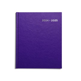 Academic Diary 2024-2025 A5 Week to View | Mid year Diary by Pirongs (A5+) - Purple