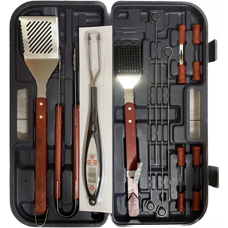 Room Essentials Grilling Tool Grill Set 17 Piece Stainless Steel