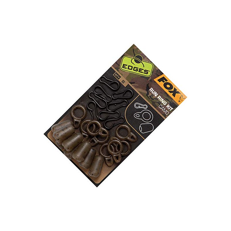 Fox Edges Camo Run Ring Kit - 8 Carp Lead