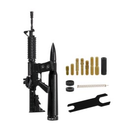 VMS RACING Anti-Theft Black AR15 & 50 Caliber Bullet Stubby Antenna AM FM Fits 94 22 Dodge