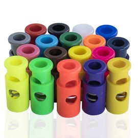 PARACORD PLANET Single Barrel Hole Top Cord Lock - Multiple Colors and Pack Sizes (Neon Orange, 10 Pack)