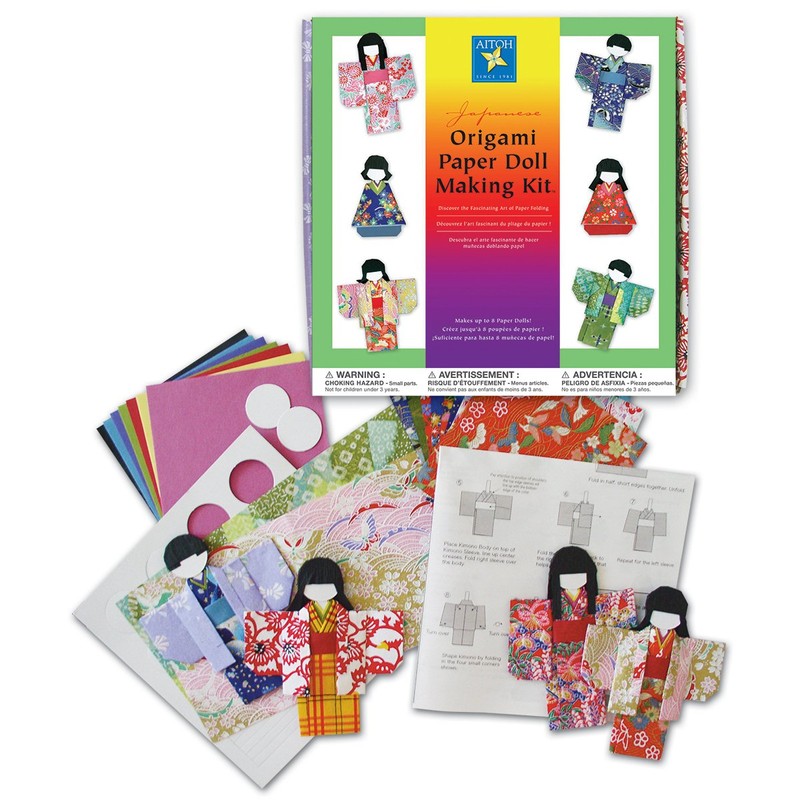 Aitoh Kimono Doll Paper Kit