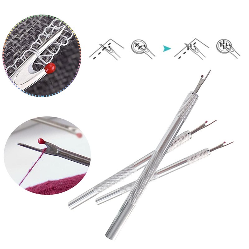 2 Sets Sewing Seam Rippers,10 Pcs Metal Seam Ripper Set