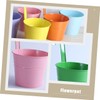 NOLITOY 4pcs Iron Hanging Flower Pot Detachable Hooks for Balcony