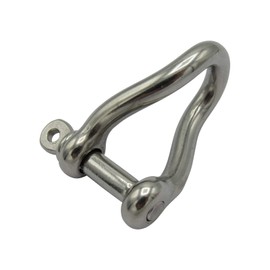 Stainless Steel Twisted D Shackle 12MM