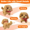 TLYYUKP Electronic Pet, Toy Dog with Walking, Barking, Tail Brush,