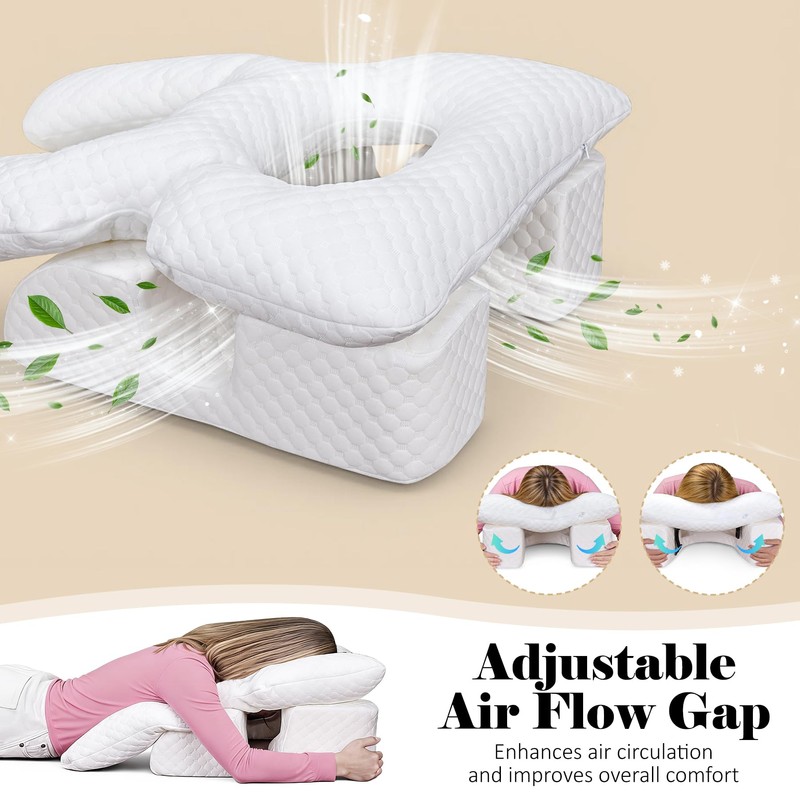 Face Down Pillow After BBL or Eye Surgery with Removable