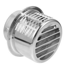 TEHAUX Stainless Steel Exhaust Vent Cover Rain Resistant Cap for Range Hood Ensures Proper Airflow Smoke Extraction Compatible with Exhaust Systems