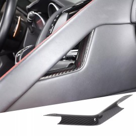 carcartrim-2022 Carbon fiber Look Gear Shift Side Strip Cover For Jaguar F-TYPE 2013-24
