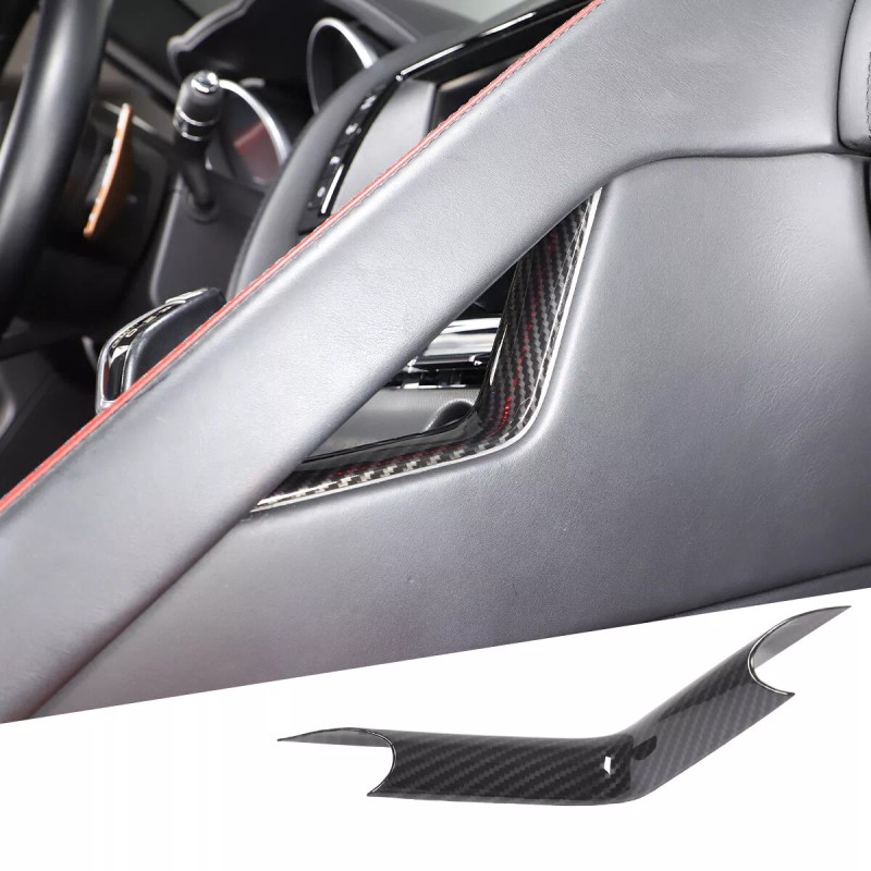 carcartrim-2022 Carbon fiber Look Gear Shift Side Strip Cover For